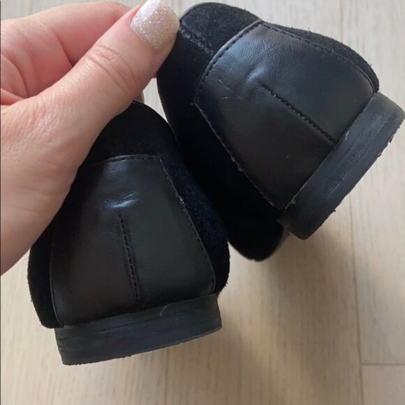 Dolce Vita Tassel Suede Slip-On Loafer Flat Shoe Black Size 6.5 - Picture 4 of 5